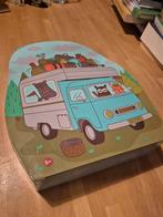 Camper dieren puzzel 100 stukjes, Ophalen of Verzenden, Meer dan 50 stukjes, Zo goed als nieuw, 6 jaar of ouder