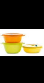 Tupperware Crystalwave Medium Set - Magnetronbestendig, Huis en Inrichting, Keuken | Tupperware, Ophalen of Verzenden, Nieuw, Geel