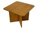 Vintage grenen salontafel / bijzettafel minimalist design, Ophalen, Gebruikt, Vintagw, Rechthoekig
