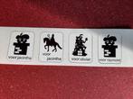 Gepersonaliseerde sinterklaas stickers 4 stuks, Ophalen of Verzenden, Nieuw, Versiering