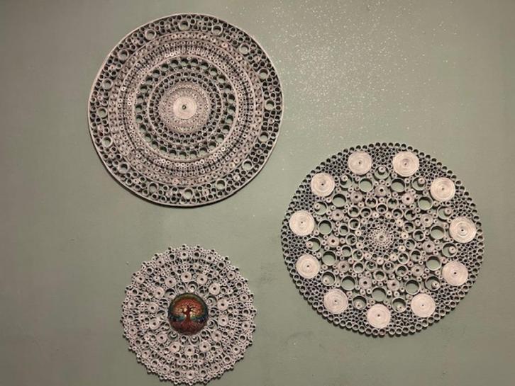 handgemaakte mandala, Huis en Inrichting, Woonaccessoires | Wanddecoraties, Nieuw, Ophalen