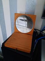 oude houten foto/kaart houder, gespiegeld, inklapbaar, Ophalen of Verzenden, Gebruikt