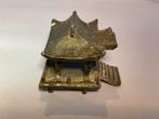 Vintage Miniatuur Tempel & Torii Poort Messing Decoratie Ant, Antiek en Kunst, Ophalen of Verzenden