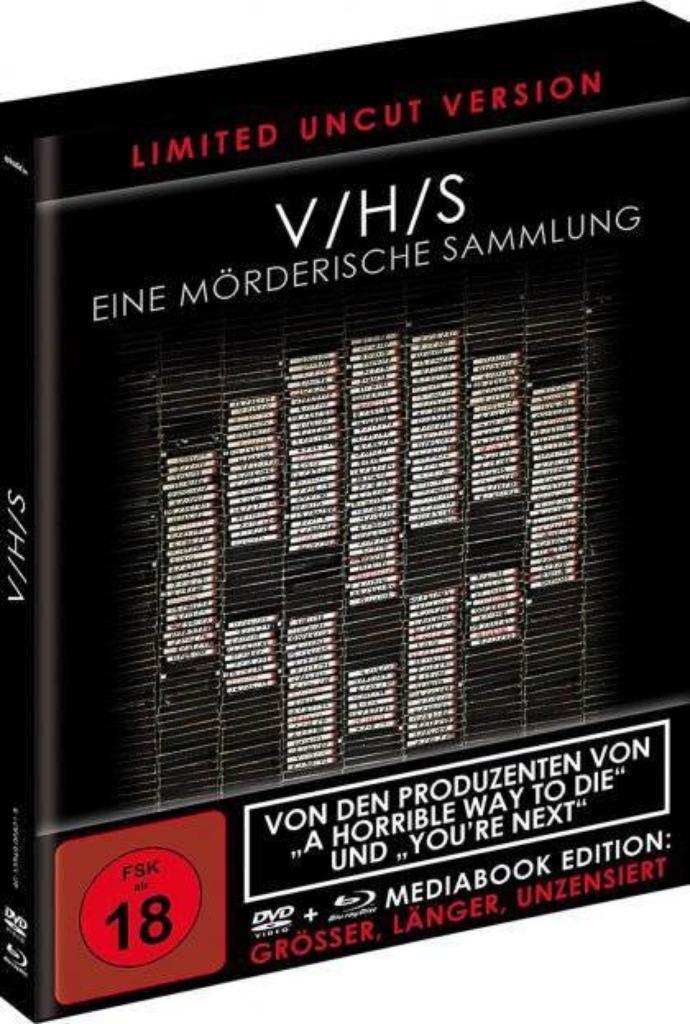 V/H/S (2012) Mediabook, DVD & Blu-ray, Gore, Zeer zeldzaam!, Cd's en Dvd's, Dvd's | Horror, Nieuw in verpakking, Overige genres