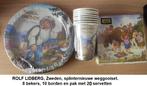 ROLF LIDBERG, splinternieuwe z.g. weggooiset, bord, beker, +, Ophalen of Verzenden, Nieuw