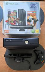 Xbox 360 250gb met Kinect, Spelcomputers en Games, Spelcomputers | Xbox 360, Gebruikt, Met games, Ophalen of Verzenden, 360 Arcade of Core