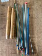 houten koker incl breinaalden, Hobby en Vrije tijd, Breien en Haken, Ophalen of Verzenden, Gebruikt, Breien, Naald