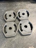 4 x 2,5 kg reebok pu rubber halter schijven 30 mm, Halterschijven, Gebruikt, Reebok, 4 x 2,5 kg