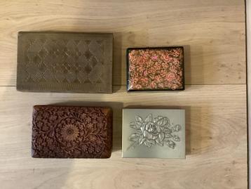 Mooie vintage sieradenkistjes/decoratie kistjes beschikbaar voor biedingen