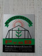 sticker plantenkwekerij P. van den Bekerom & Zonen B.V Horst, Verzamelen, Ophalen of Verzenden, Zo goed als nieuw, Bedrijf of Vereniging