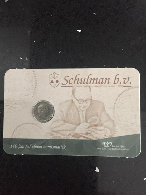 2021, Coincard 140 jaar Schulman 5 cent 1862, Postzegels en Munten, Munten | Nederland, Losse munt, 5 cent, Koning Willem III