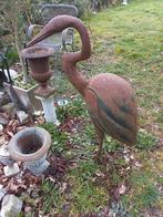 Metalen reiger  1m hoog       vijverdecoratie, Ophalen, Zo goed als nieuw