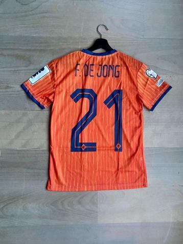 Nederlands Elftal WK Voetbalshirt Frenkie de Jong 21 (L) beschikbaar voor biedingen