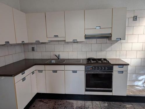 vintage stijl / retro keukenblok Heidapal kuchen, Huis en Inrichting, Keuken | Complete keukens, Gebruikt, Hoekkeuken, Crème, Kunststof
