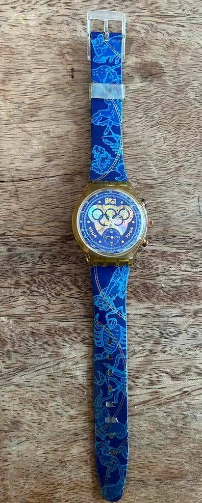 Swartch 100 jaar Olympische spelen, Kunststof, Gebruikt, Polshorloge, Swatch