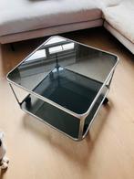 Mooie vintage chromen space age salontafel., Ophalen, 50 tot 100 cm, 50 tot 100 cm, Zo goed als nieuw