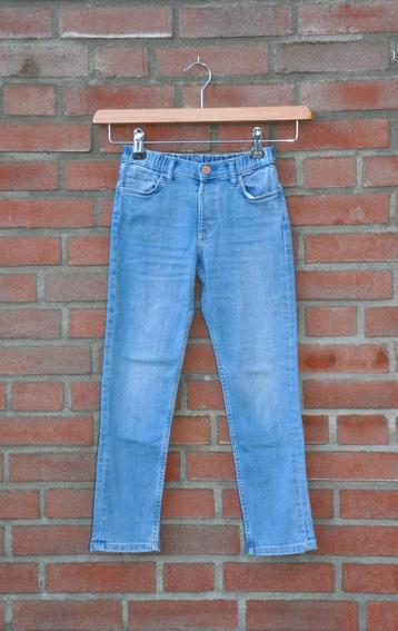 h&m straight denim broek 128, jeans 128, kinderkleding 128