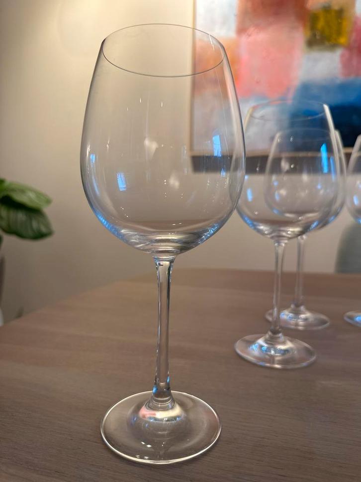 Nachtmann Kristal Rode Wijnglazen - Set van 8, Huis en Inrichting, Keuken | Servies, Zo goed als nieuw, Glas of Glazen, Effen