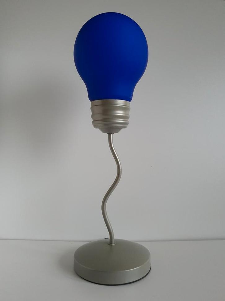 Vintage kobaltblauwe Pop Art "bulb" tafellamp
80er jr., Antiek en Kunst, Curiosa en Brocante, Verzenden