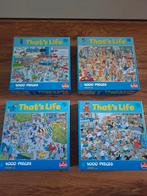 That's Life Puzzels - 4 stuks van 1000 stukjes, Ophalen of Verzenden, 500 t/m 1500 stukjes, Zo goed als nieuw, Legpuzzel