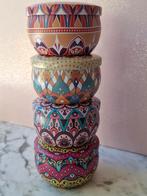 4x blikjes met kleurig mandala patroon, Verzenden, Nieuw, Overige merken