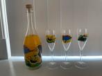 Corneille fles met 3 Champagneglazen, Antiek en Kunst, Ophalen