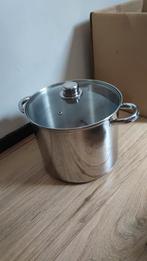 RVS Soeppan 8 Liter, Zo goed als nieuw, Rvs, Keramische plaat, Ophalen