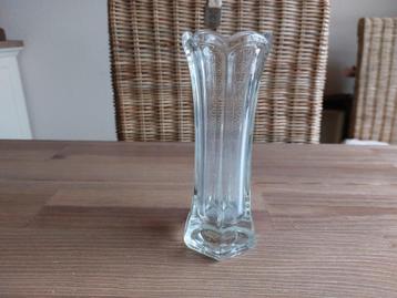 Mooi Klein Vintage bloemen Vaasje van Glas Schulprand