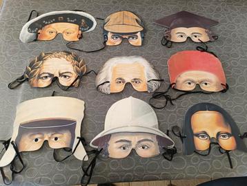 karakter maskers beschikbaar voor biedingen
