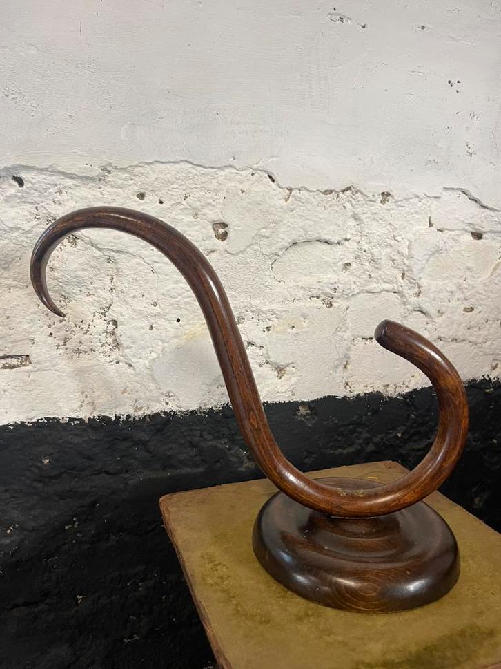 Vintage antieke Thonet XL kapstokhaak kapstok gebogen hout, Huis en Inrichting, Woonaccessoires | Kapstokken, Gebruikt, Wandhaken