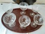 Antieke glaasjes met sterretjes op voet *eureka*, Verzamelen, Glas en Borrelglaasjes, Ophalen of Verzenden, Gebruikt, Overige typen