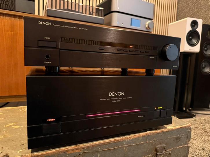 Denon POA-2200 en PRA-1100, AANBIEDING, mooie staat, Audio, Tv en Foto, Versterkers en Receivers, Zo goed als nieuw, Stereo, 120 watt of meer