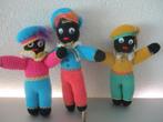 Zwarte Piet 3 x gehaakte popjes 18 cm, Ophalen of Verzenden, Gebruikt