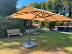 Parasol vrijhang met voet, draaibaar, 330x240, Tuin en Terras, Parasols, Ophalen, Kantelbaar, 3 tot 4 meter, Zweefparasol