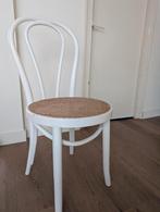 Houten witte rotan stoel, Huis en Inrichting, Stoelen, Ophalen