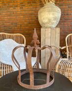 Eyecatcher - XL ijzeren kroon - brocante - woondecoratie, Ophalen, Zo goed als nieuw