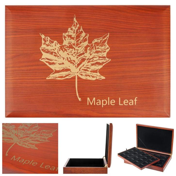 Maple Leaf muntenbox XXL voor 1 oz zilveren munten, Postzegels en Munten, Edelmetalen en Baren, Zilver, Verzenden