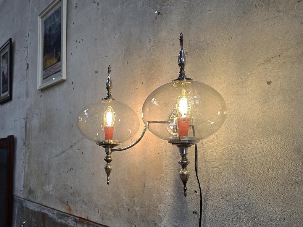 Sciolari Mid Century Design Wandlamp | Chroom Wand Lamp, Ophalen of Verzenden, Gebruikt, Glas, Vintage Retro Mid Century Design Space Age