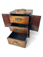 Antieke Chinese juwelenkist rozenhout Shanghai # 9785, Ophalen of Verzenden