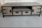 Stoer industrieel TV meubel van Tower Living,, Ophalen, Gebruikt, 150 tot 200 cm, Minder dan 100 cm