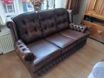 Bank chesterfield bruin, Huis en Inrichting, Ophalen, Gebruikt, 150 tot 200 cm, Driepersoons