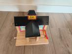 Houten station voor houten trein, Ophalen, Gebruikt