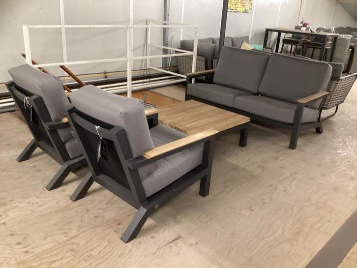 Loungeset, Tuin en Terras, Tuinsets en Loungesets, Nieuw, Hout, Bank, Stoel, Ophalen