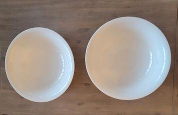 2 Boch brocante waskommen waskom schaal creme beschikbaar voor biedingen