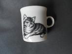klein bekertje + eierdopje poes vintage, Huis en Inrichting, Keuken | Servies, Ophalen, Gebruikt, Overige typen, Overige stijlen