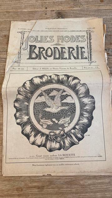 Jolies modes broderie 1922 beschikbaar voor biedingen