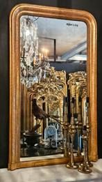 Prachtige antieke Louis Philippe spiegel., Ophalen of Verzenden, Rechthoekig, 50 tot 100 cm