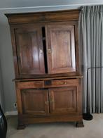 Antieke notenhout buffetkast / servieskast, Huis en Inrichting, Ophalen, 100 tot 150 cm, 200 cm of meer, Zo goed als nieuw