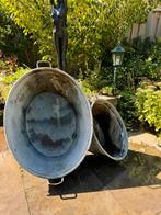 Antiek brocante vintage zinken teil inhoudsmaat  90 liter, Ophalen of Verzenden
