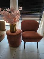 WOOOD Sara Fauteuil en poef OUD ROZE ZGAN, Huis en Inrichting, Fauteuils, Ophalen, Zo goed als nieuw